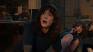 Joyce looking scared in Stranger Things 5