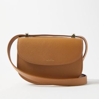 A.P.C Genève Mini Saffiano-leather Shoulder Bag