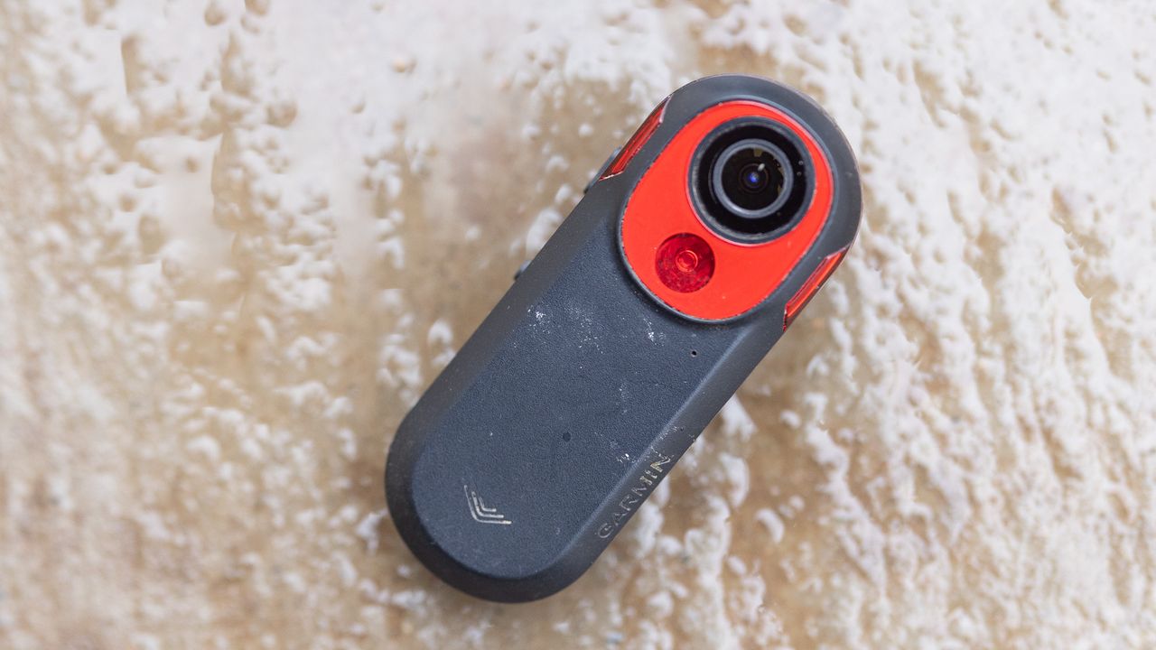The Garmin Varia RCT715 face up view