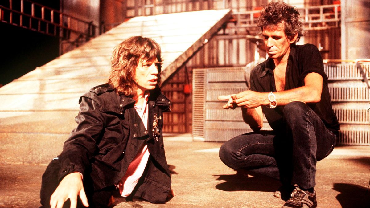 Mick Jagger and Keith Richards in 1986