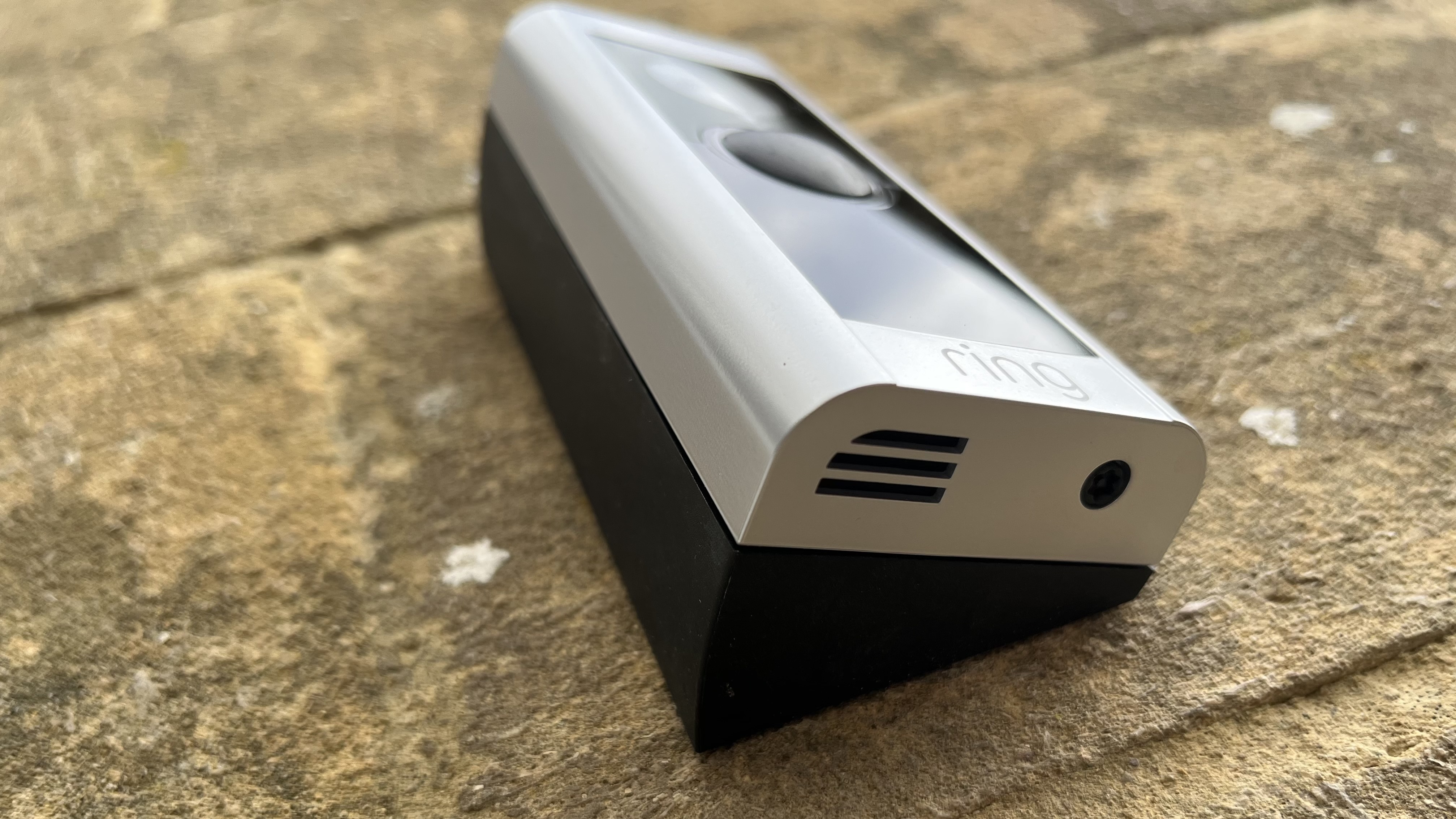 corner wall mount with the ring wired doorbell pro