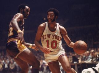 New York Knicks player Walt Frazier.