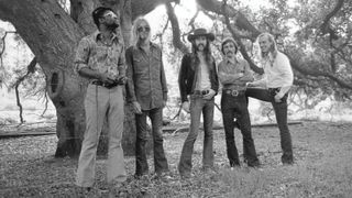 The five-man Allman Brothers Band, which performed from November 1971 through November 1972. (from left) Jaimoe, Gregg Allman, Berry Oakley, Dickey Betts and Butch Trucks.
