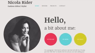 Best web builder: Wix template