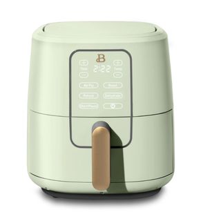 Beautiful 6 Qt Air Fryer with TurboCrisp Technology and Touch-Activated Display, Sage Green