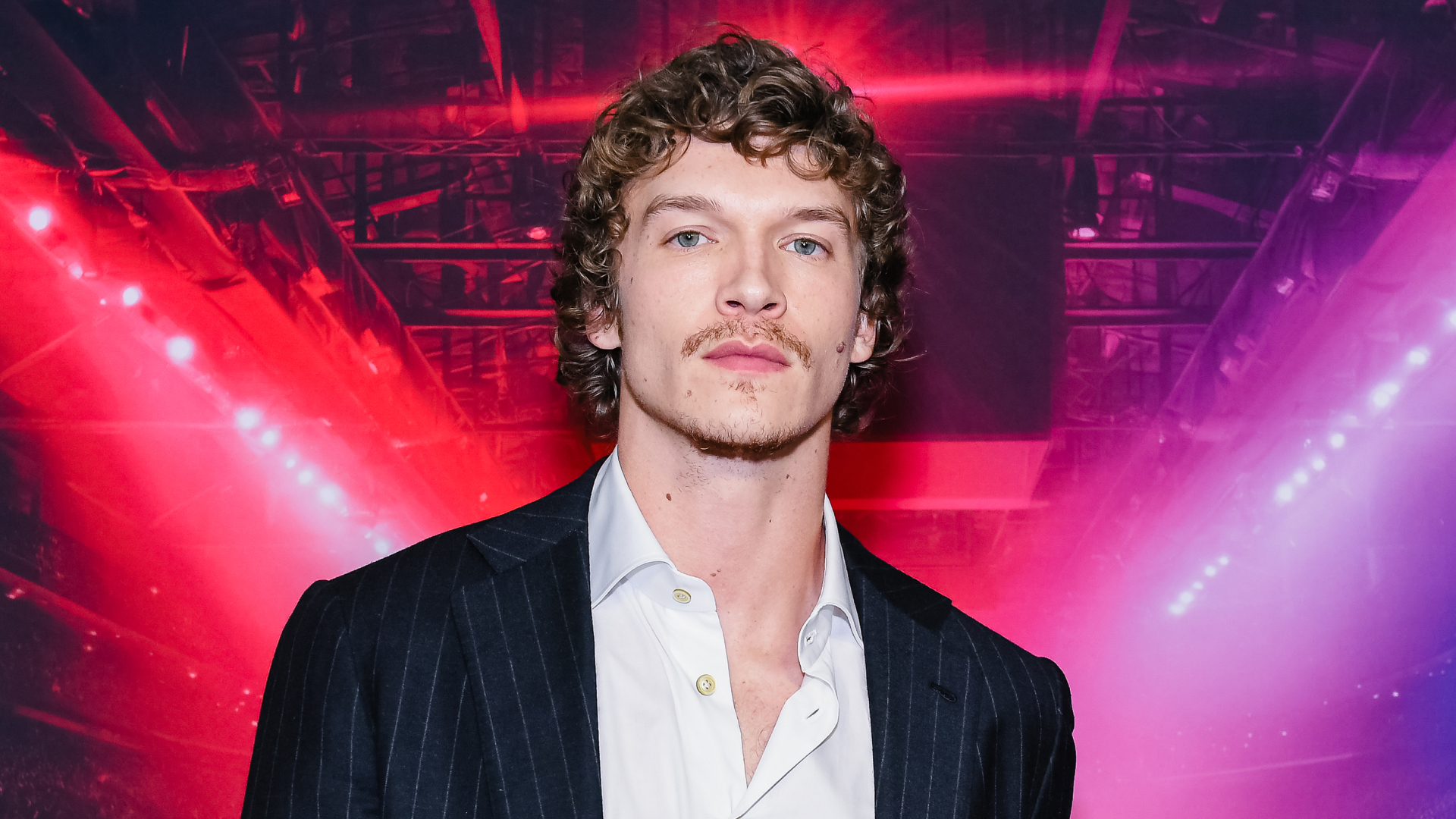 Connor Storrie attends the premiere of &quot;Heated Rivalry&quot; at TIFF Lightbox on November 24, 2025 in Toronto, Ontario.