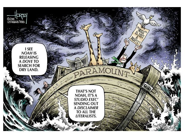 Editorial cartoon Noah movie