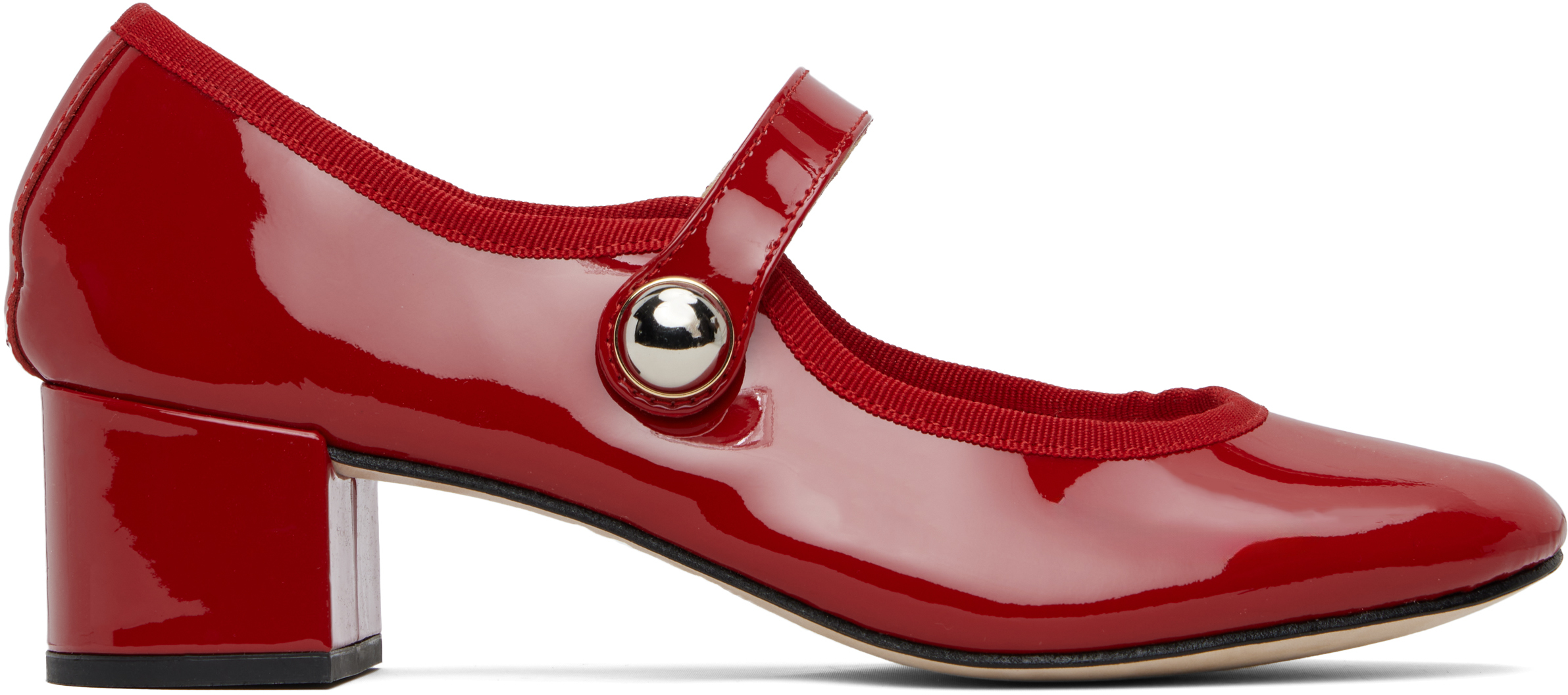 Red Fabienne Mary Jane Heels