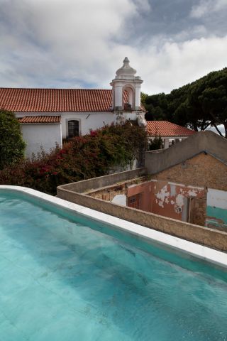 Rooftop swimming pool in lisbon