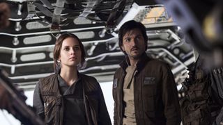 Felicity Jones and Diego Luna in Rogue One: A Star Wars Story