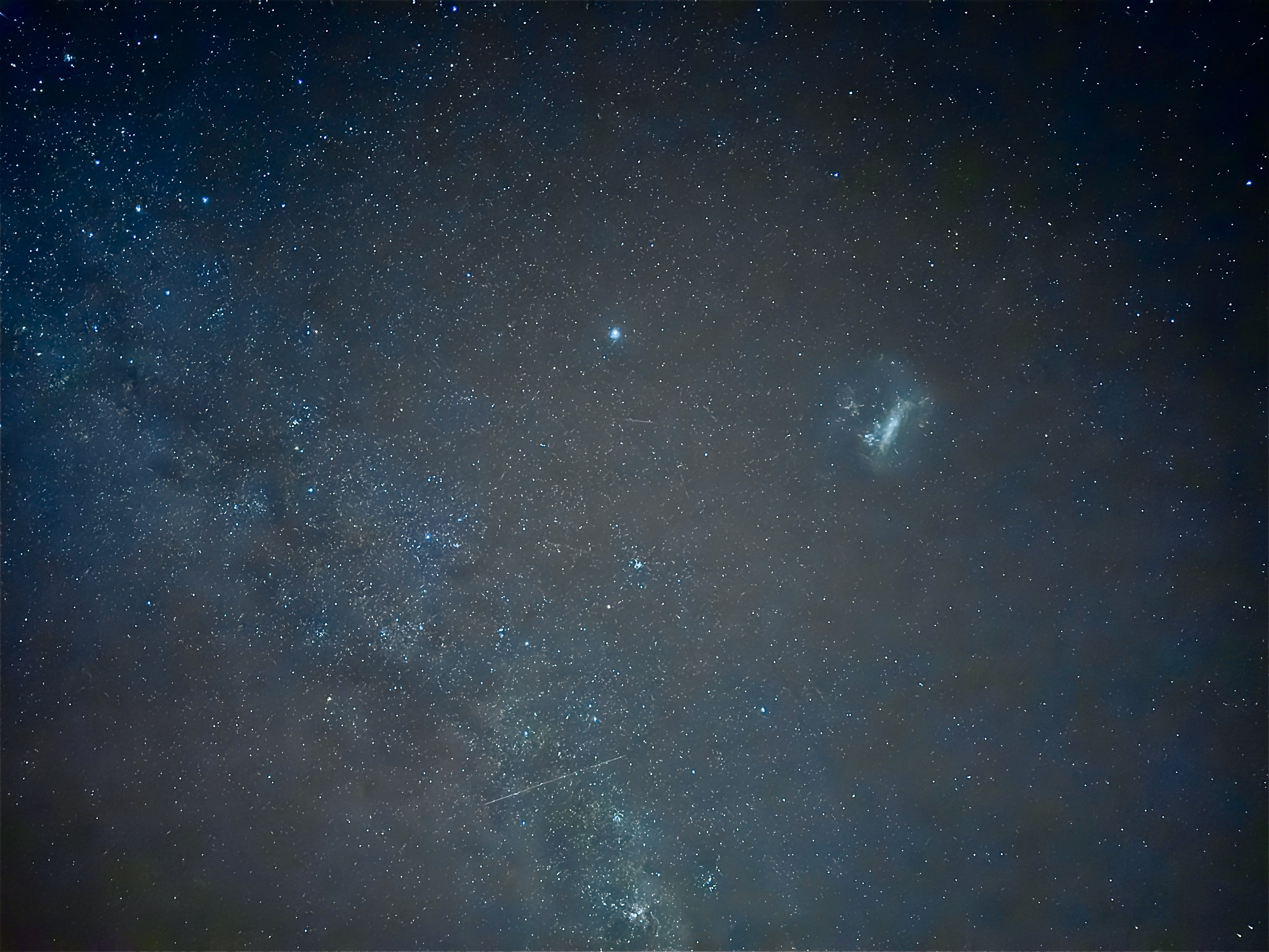 A photo of the night sky captured on an iPhone 16 Pro Max