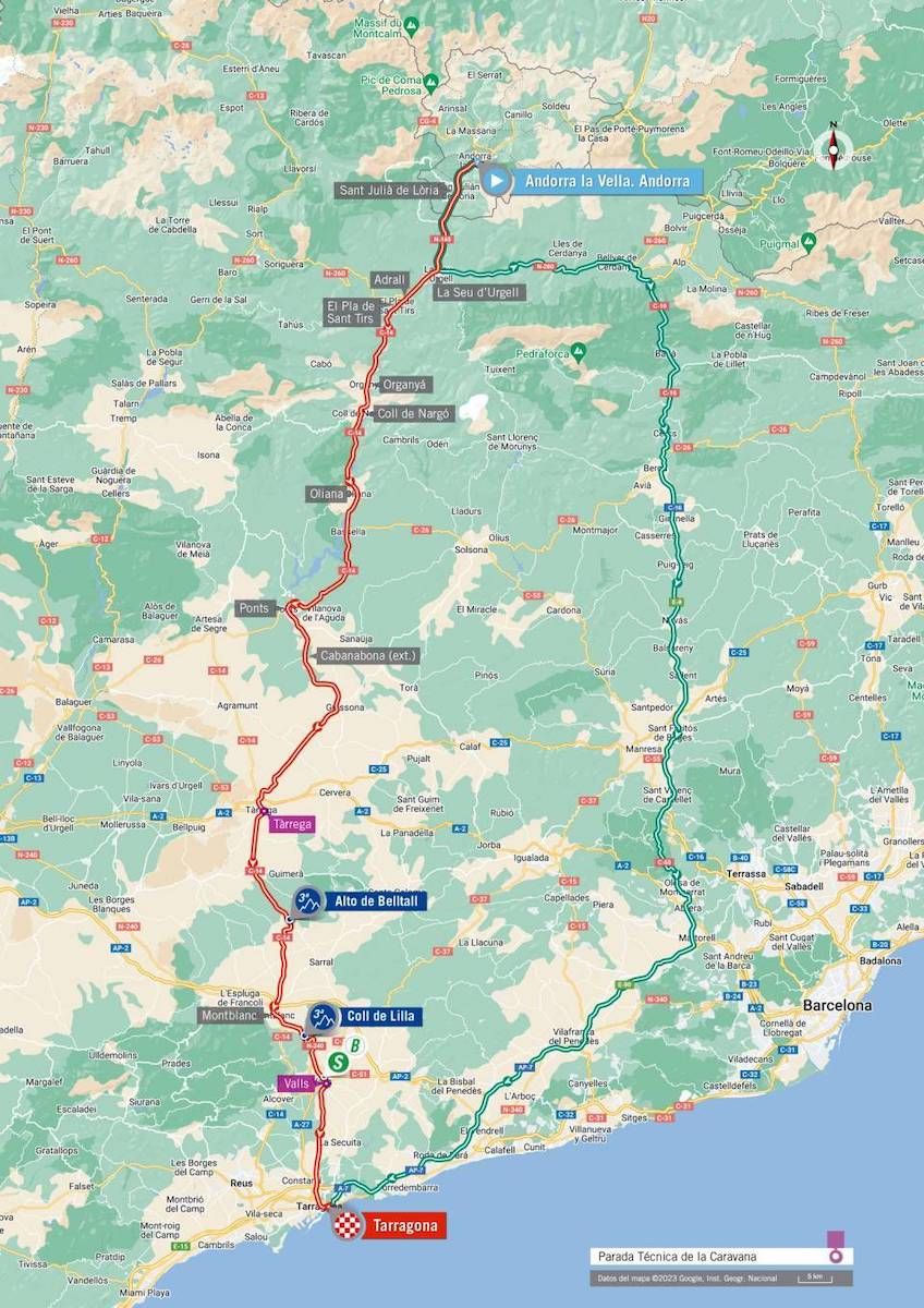 Route of stage 4 of la Vuelta a Espa&ntilde;a 2023