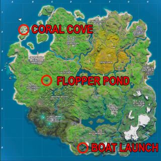 Fortnite Boat Launch, Coral Cove, Flopper Pond locations