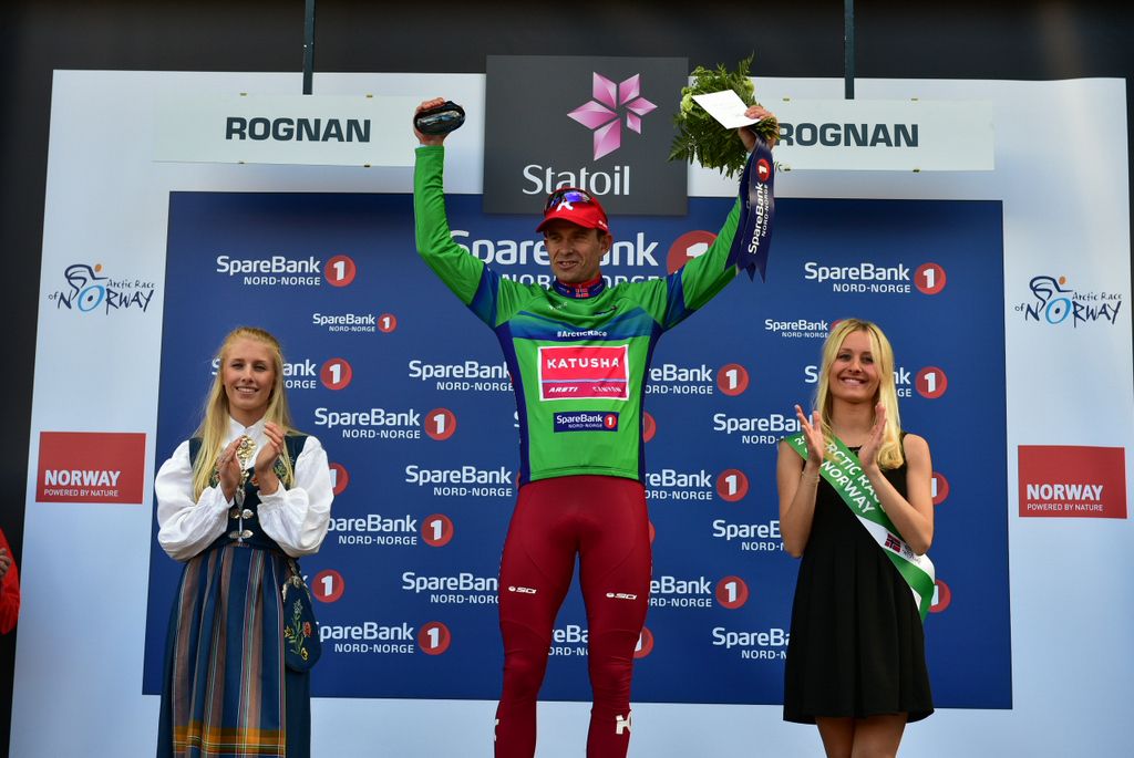 Alexander Kristoff (Katusha) in the points jersey