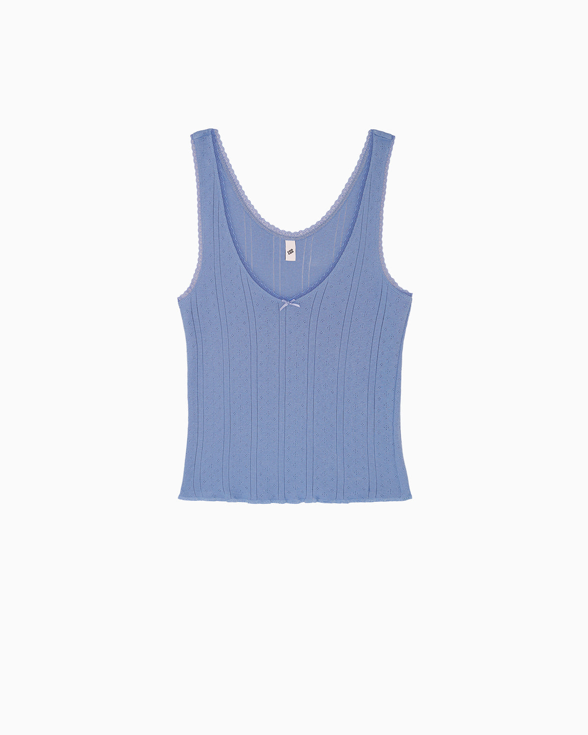 The Scoop Tank: French Blue Pointelle