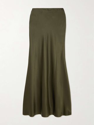 Odin Silk-Blend Satin Maxi Skirt