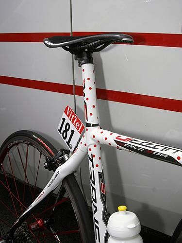 Chavanel's Time was littered with polka dots.