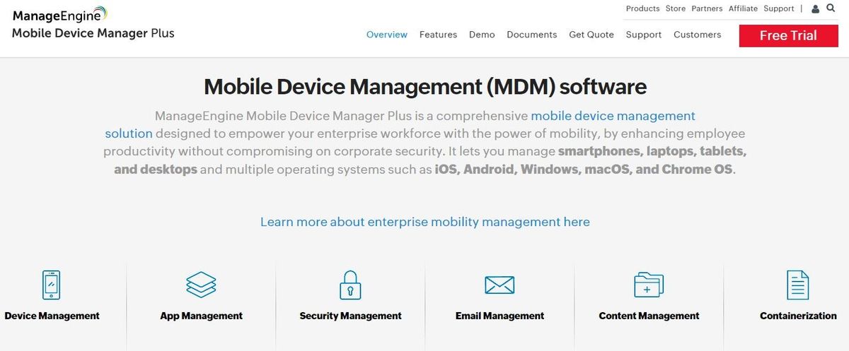 ManageEngine MDM Review Hero