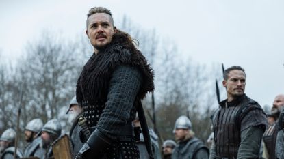 The Last Kingdom movie stars Alexander Dreymon as Uhtred, Arnas Fedaravicius as Sihtric and Mark Rowley as Finan