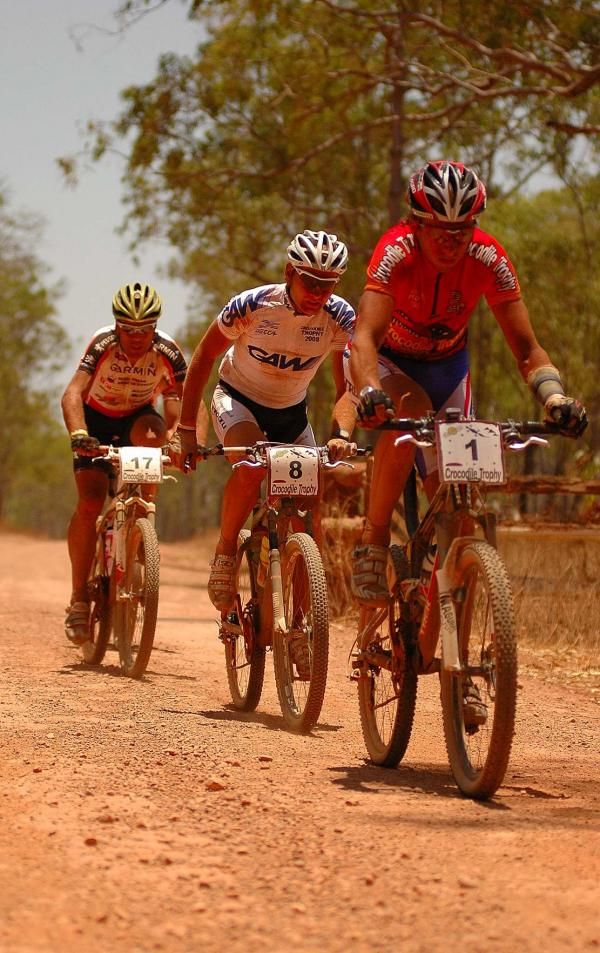 Bart Brentjens leads Urs Huber and Jure Robic