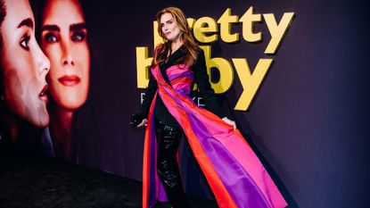 Brooke Shields' PVC pants