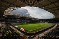 A general view of MKM Stadium ahead of the Sky Bet Championship Play-Offs Semi-Final first leg between Hull City and Millwall in Hull, United Kingdom, on May 8, 2026. (Photo by Alfie Cosgrove/News Images/NurPhoto via Getty Images)