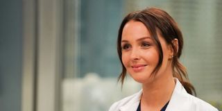 Jo Wilson smiling in Grey's Anatomy