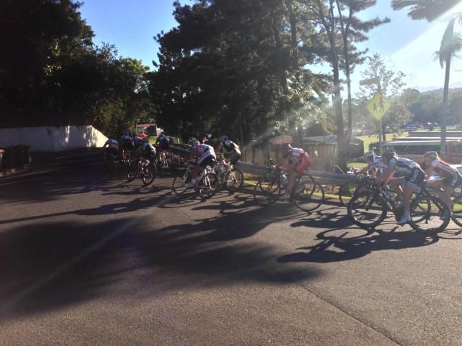 The highly technical course resulted in numerous crashes in the women's race