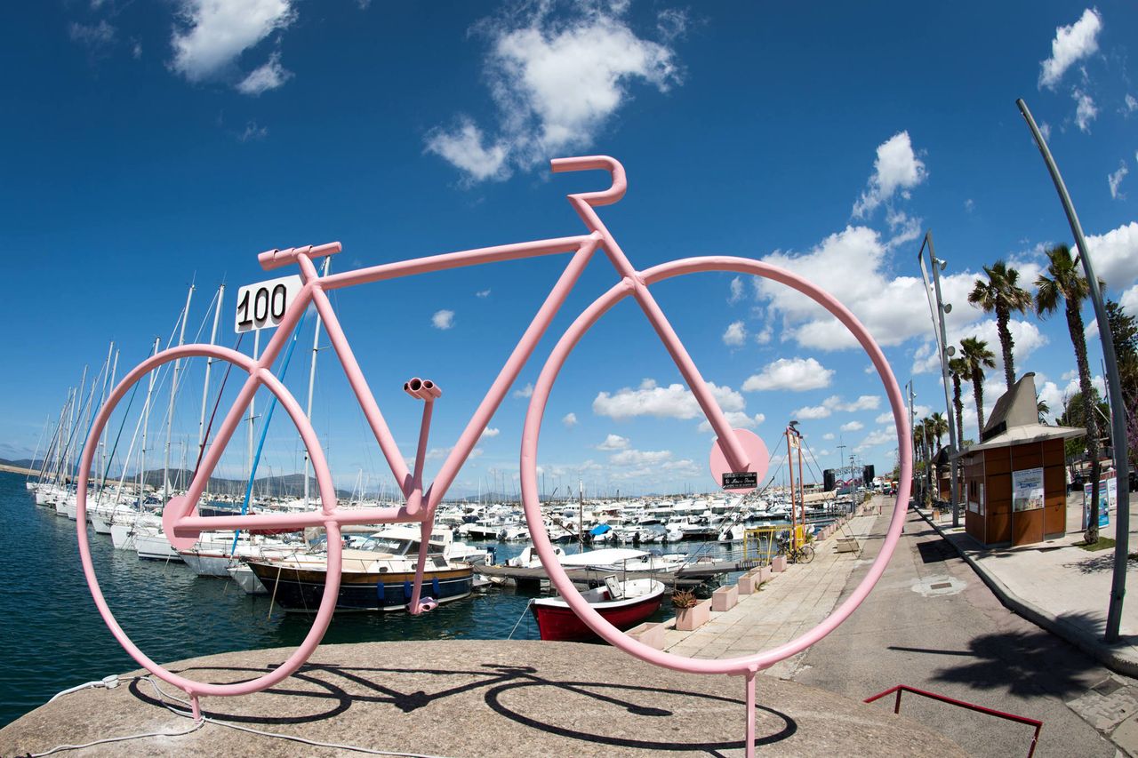 A big pink bike