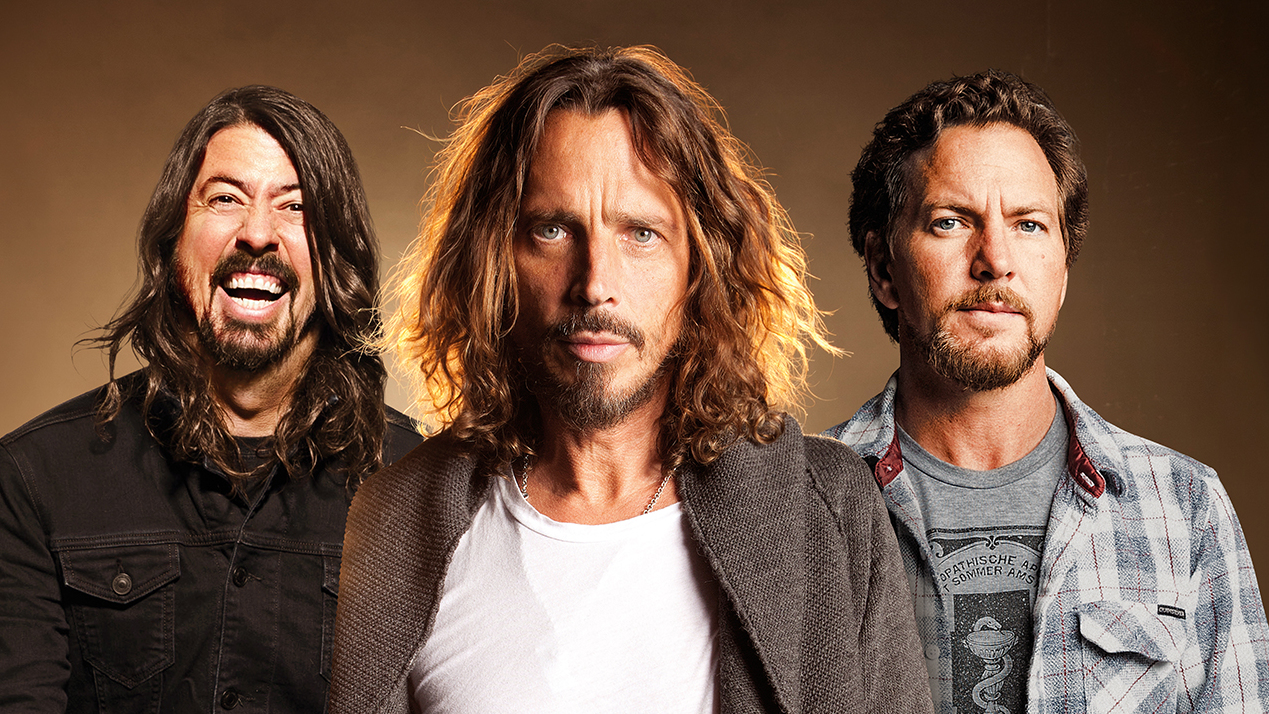 Dave Grohl, Chris Cornell and Eddie Vedder