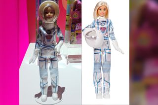 Here's two looks for Mattel's 60th anniversary Astronaut Barbie to celebrate the doll line's birthday.