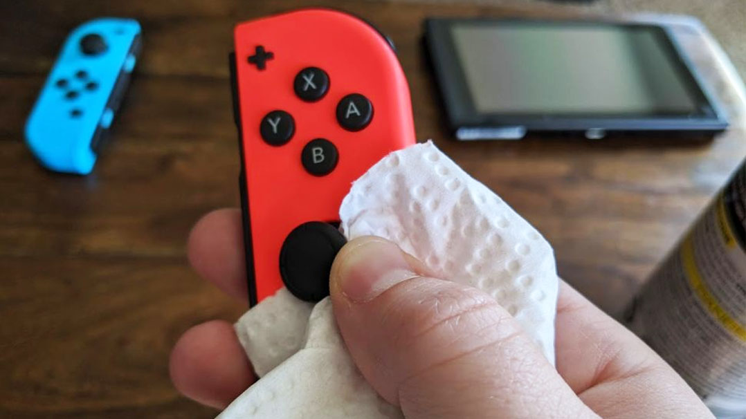 Dry off Joy-Con