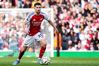 Jorginho playing for Arsenal against Southampton, October 2024