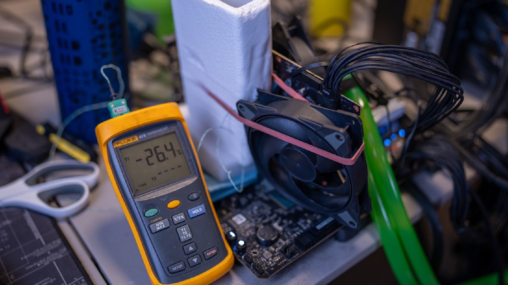 ROG Astral hooked up to LN2 cooling