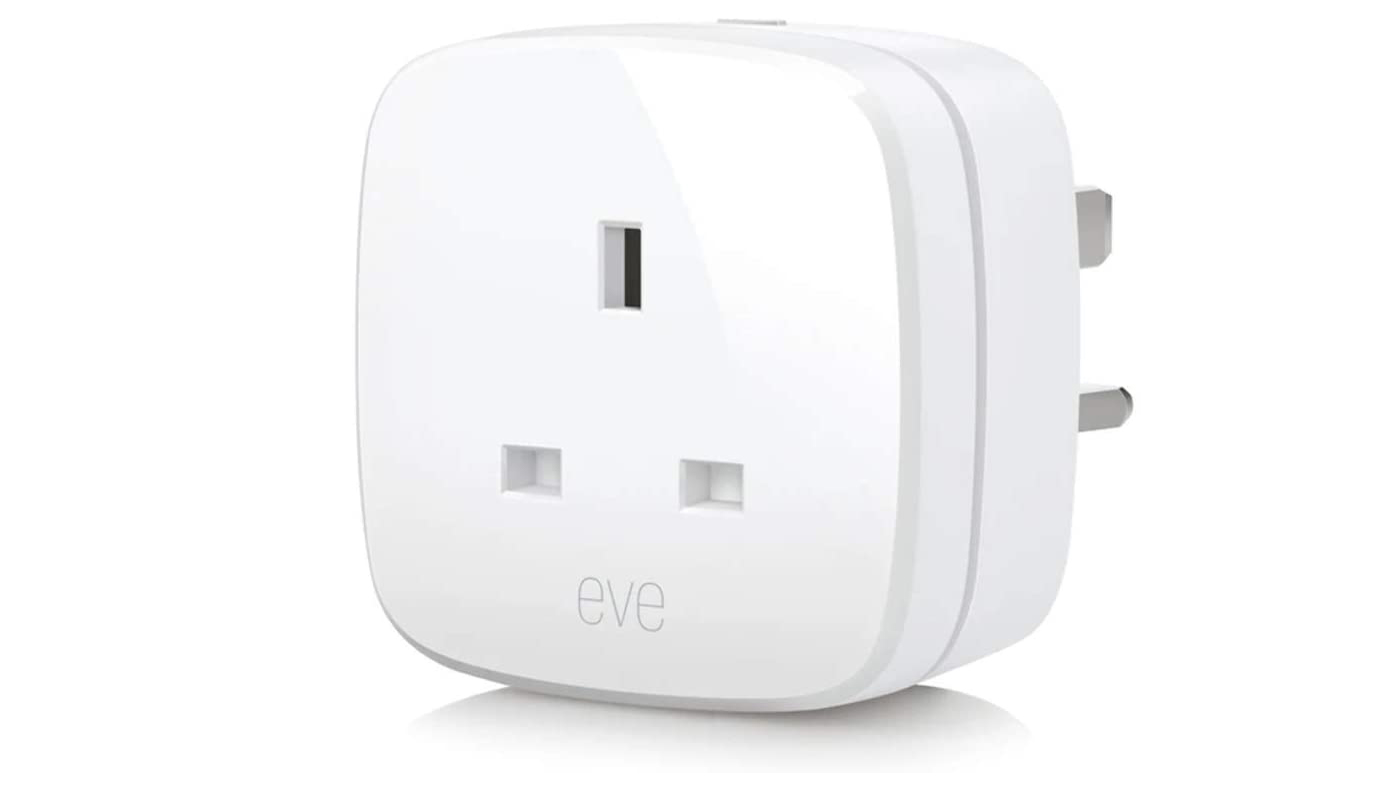 The Eve Energy smart plug on a white background