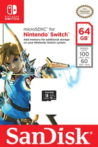 SanDisk 64GB microSDXC UHS-I card for Nintendo Switchnow $21.99 at Amazon