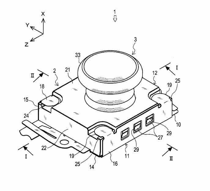 Nintendo Switch Analog Stick patent diagram