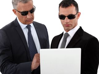 Security guards with sunglasses 