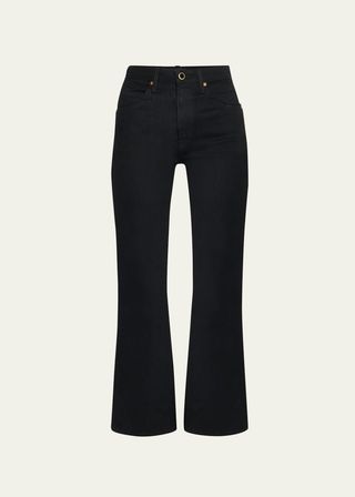 The Vivian Cropped Boot-Cut Jeans