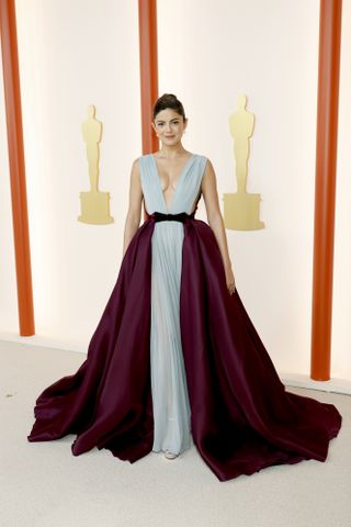 Monica Barbaro attends the 95th Annual Academy Awards on March 12, 2023 in Hollywood, California