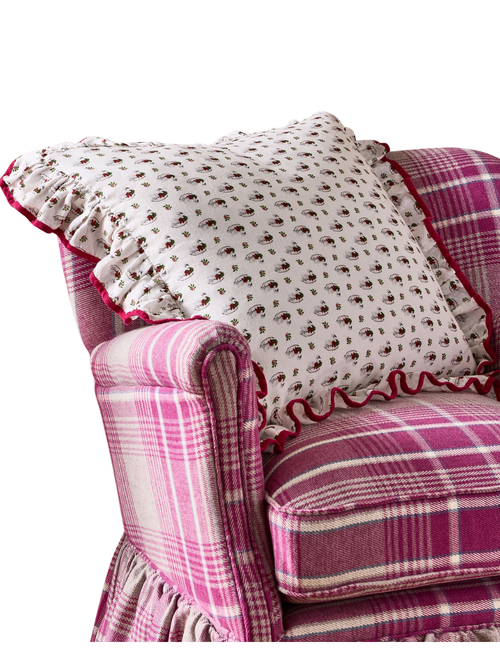 Claudette Swan Ruffle Pillow Cover