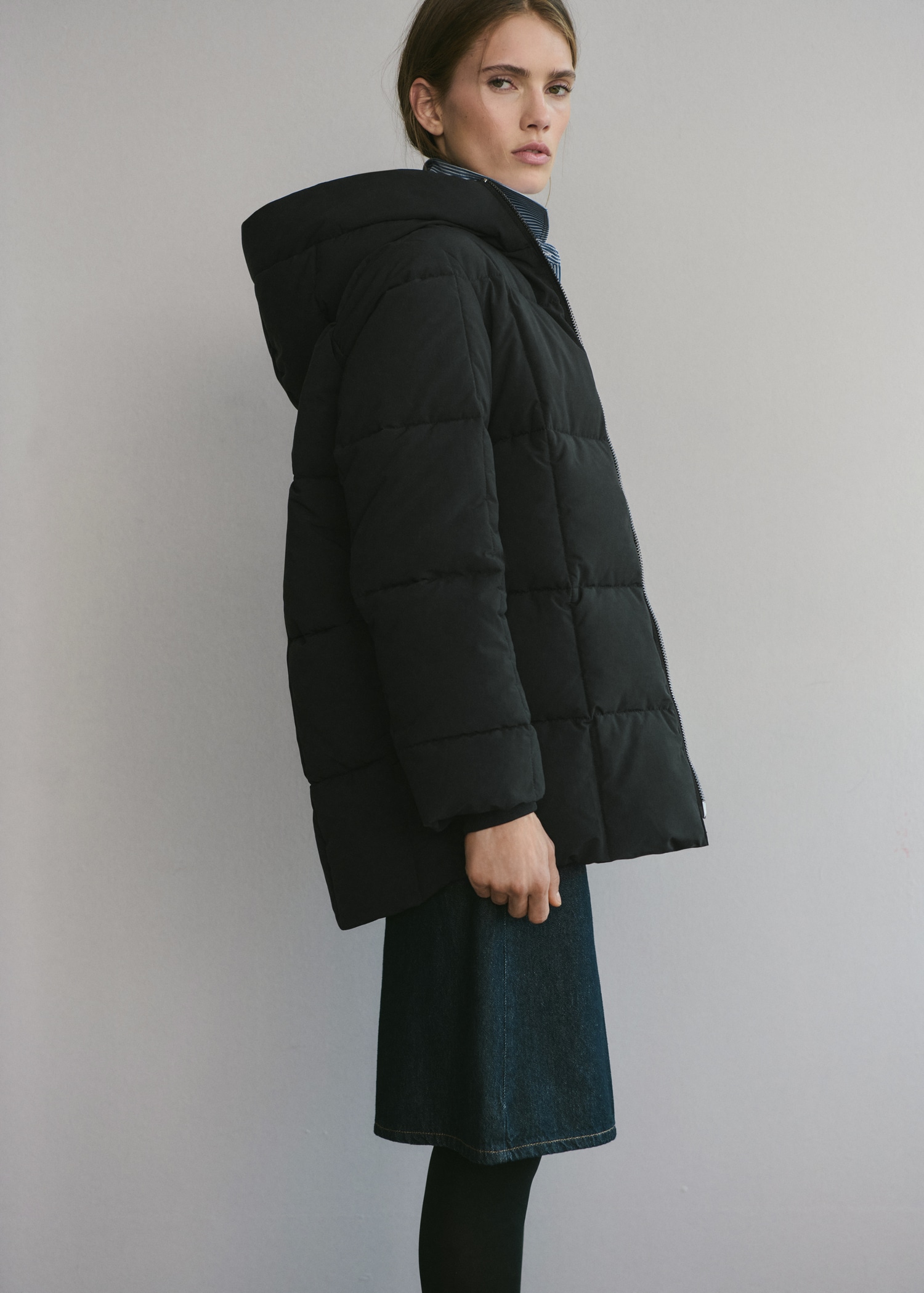 Hood Puffer Coat - Women | Mango United Kingdom