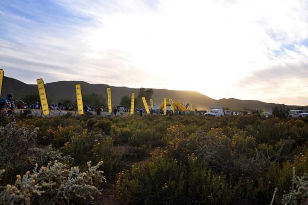 The Karoo sky before the start.