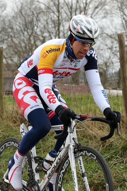 Jens Debusschere (Lotto Belisol) made the breakaway but flatted out of it
