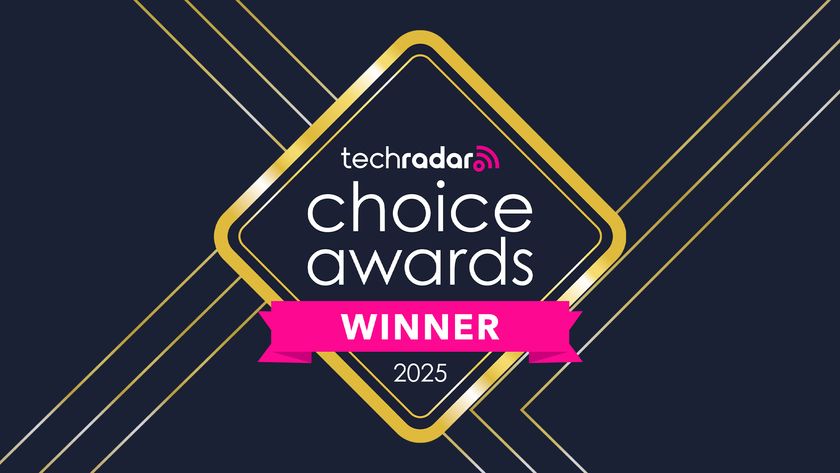 A logo in gold saying TechRadar Choice Awards 2025 Winners