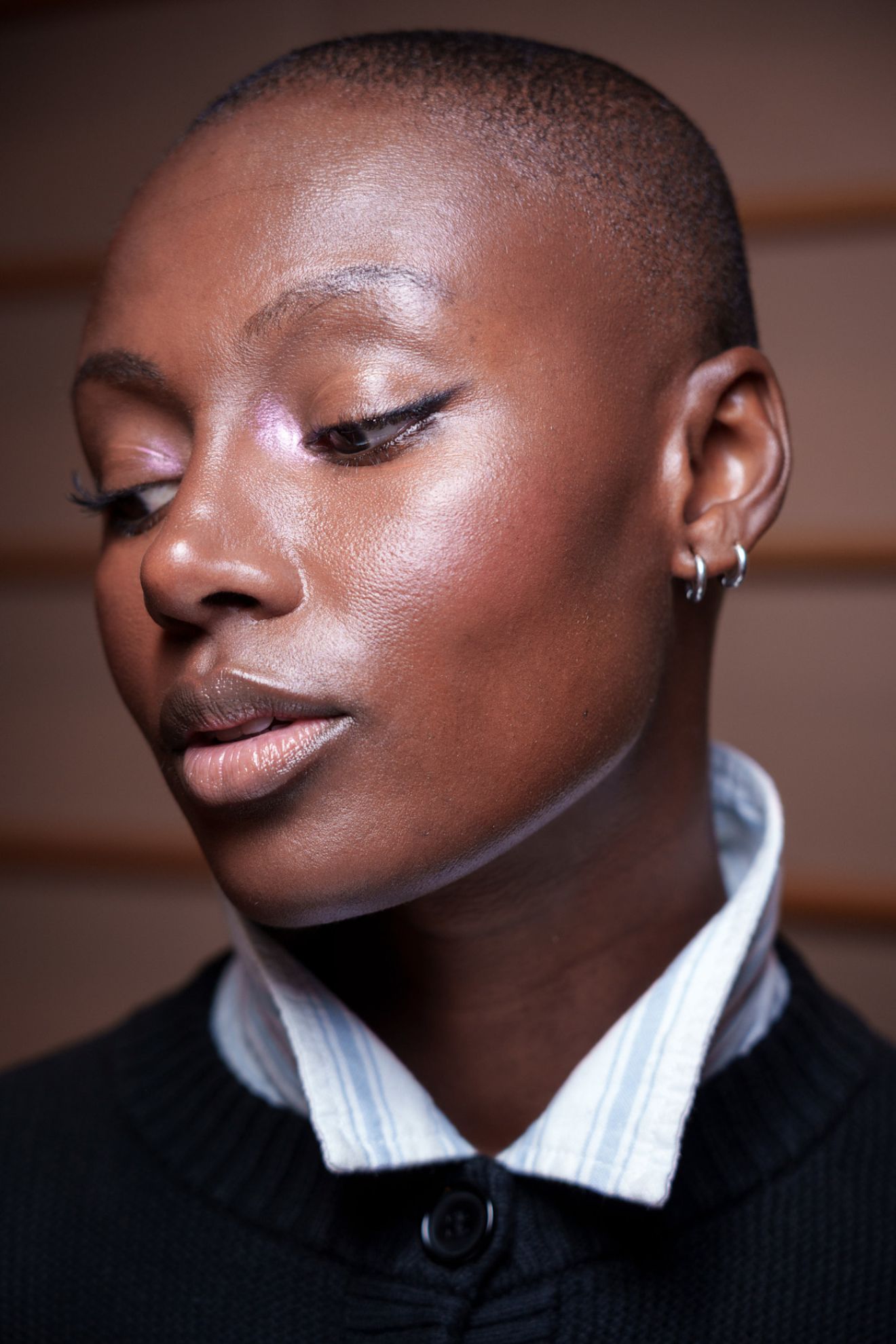 Frederick Anderson spring/summer 2025 beauty look from New York Fashion Week
