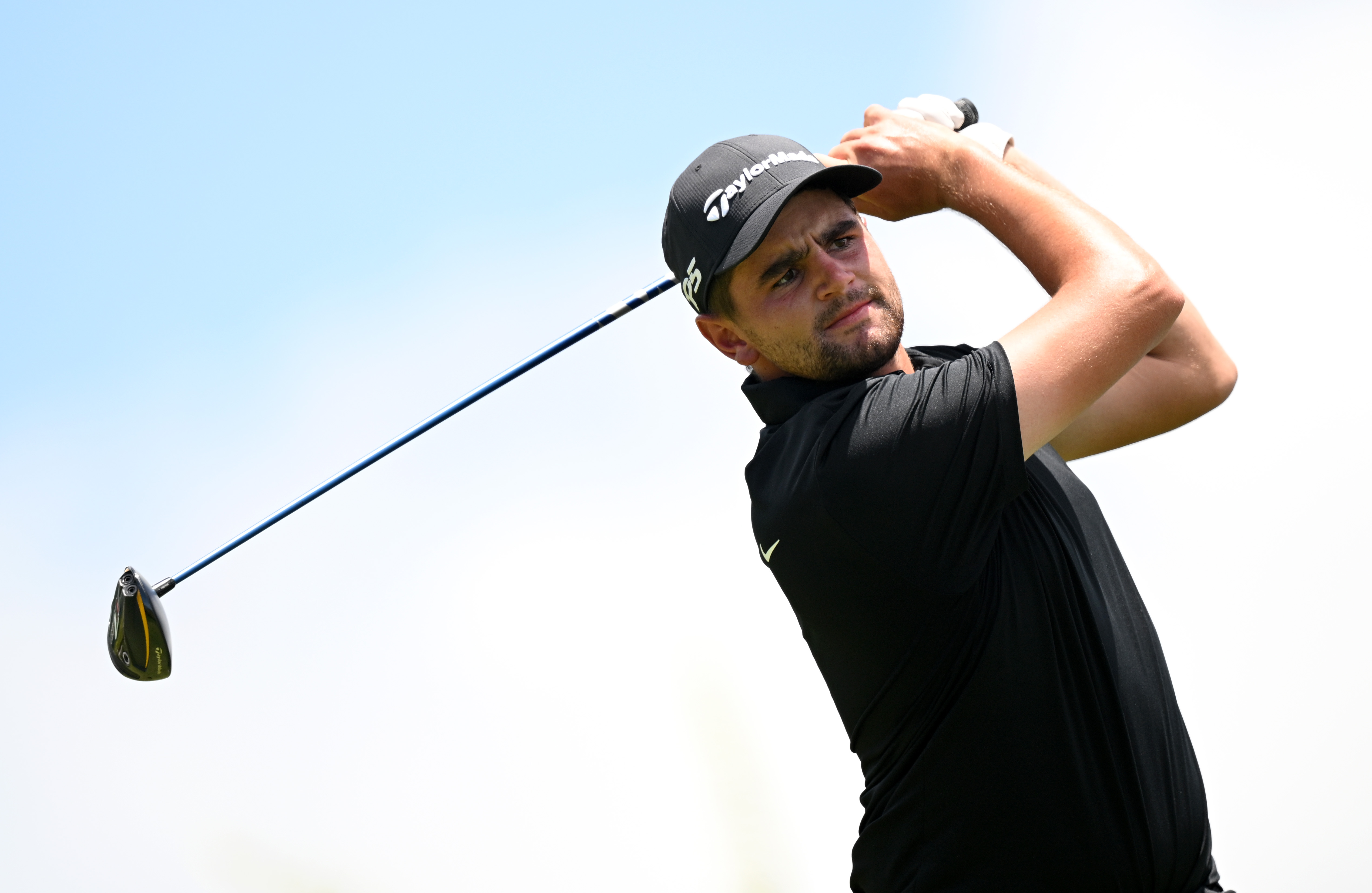 Jacob Bridgeman hits a mini driver off the tee