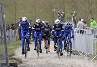 Etixx-Quick Step hit the cobbles