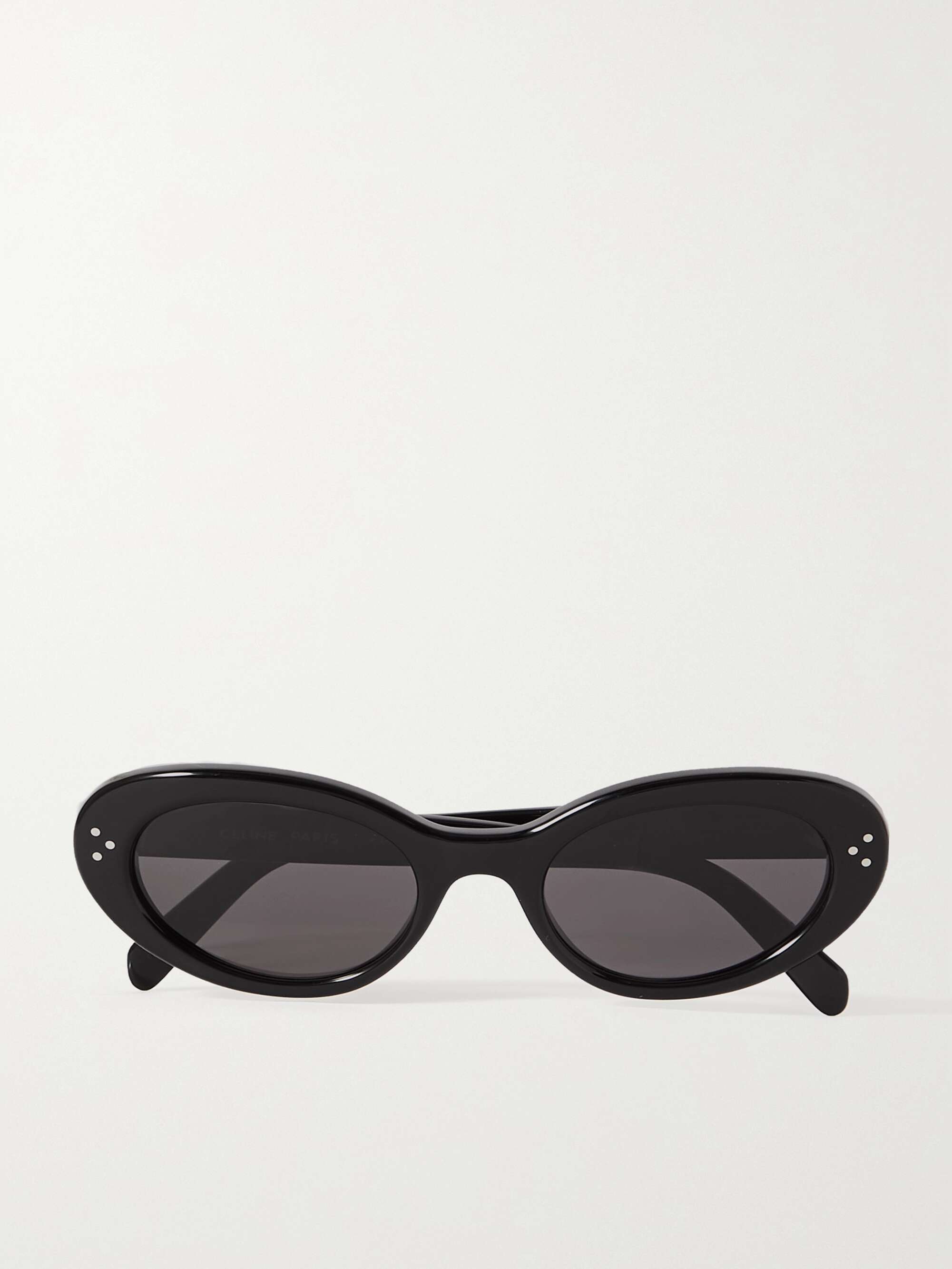 Oval-Frame Acetate Sunglasses