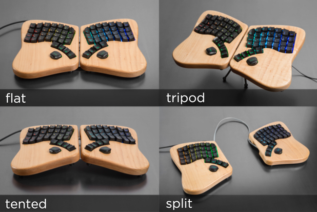 Keyboardio's Wooden Model 01 Mechanical Ergonomic Keyboard Kickstarter ...